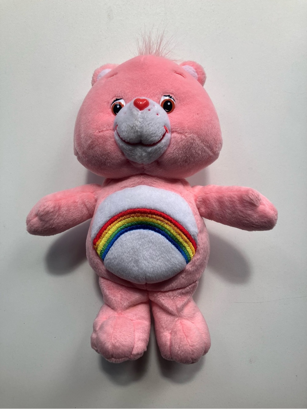 Care Bears Cheer Bear Pink Rainbow Plush Stuffed Animal Toy 9” 2002 - Picture 2 of 8